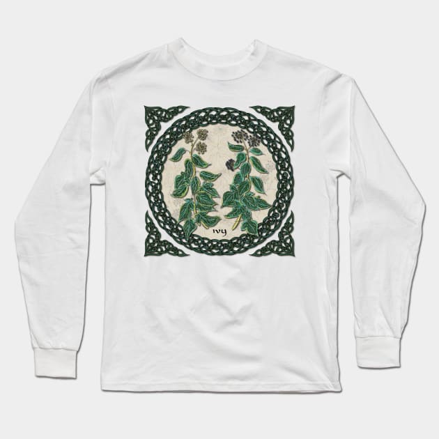 Celtic Ivy Long Sleeve T-Shirt by lottibrown